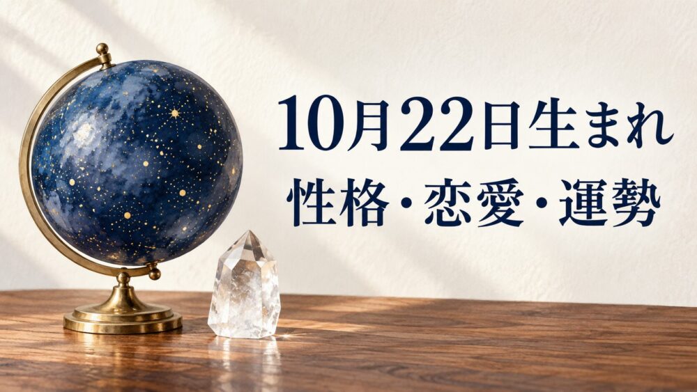 10月22日生まれの性格・恋愛・相性・運勢・有名人を徹底解説！【誕生日占い】