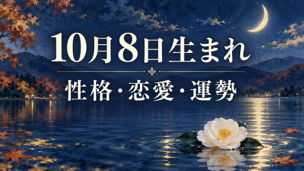 10月8日生まれの性格・恋愛・相性・運勢・有名人を徹底解説！【誕生日占い】