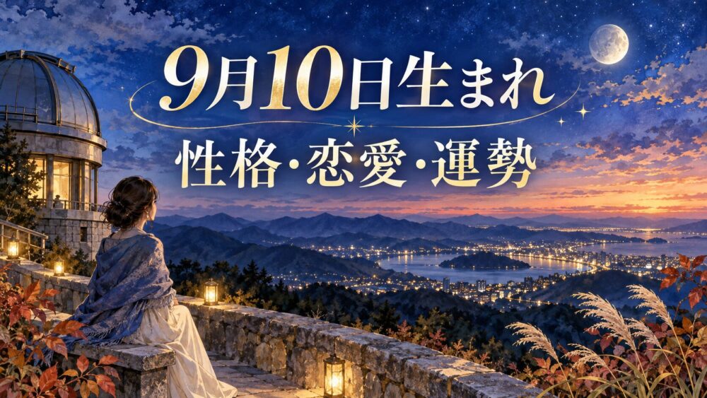 9月10日生まれの性格・恋愛・相性・運勢・有名人を徹底解説!【誕生日占い】