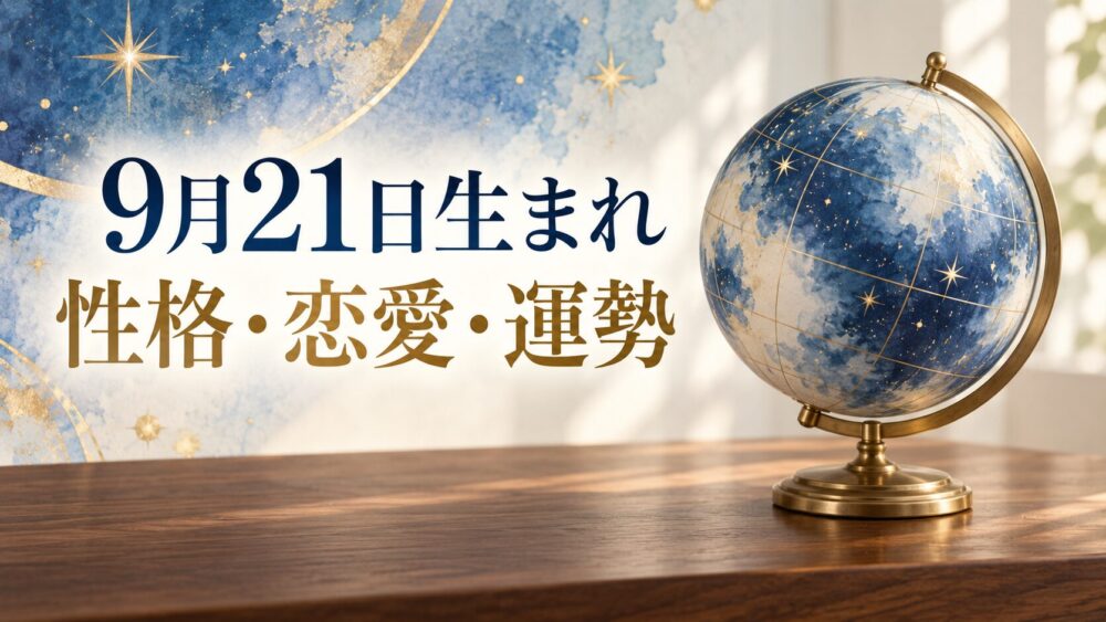 9月21日生まれの性格・恋愛・相性・運勢・有名人を徹底解説!【誕生日占い】
