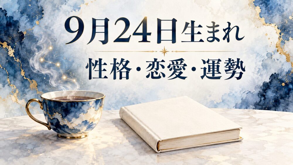 9月24日生まれの性格・恋愛・相性・運勢・有名人を徹底解説!【誕生日占い】