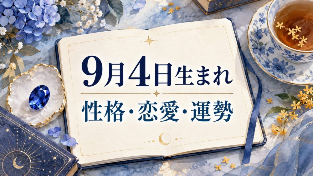 9月4日生まれの性格・恋愛・相性・運勢・有名人を徹底解説！【誕生日占い】