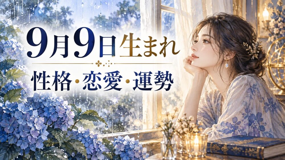 9月9日生まれの性格・恋愛・相性・運勢・有名人を徹底解説！【誕生日占い】