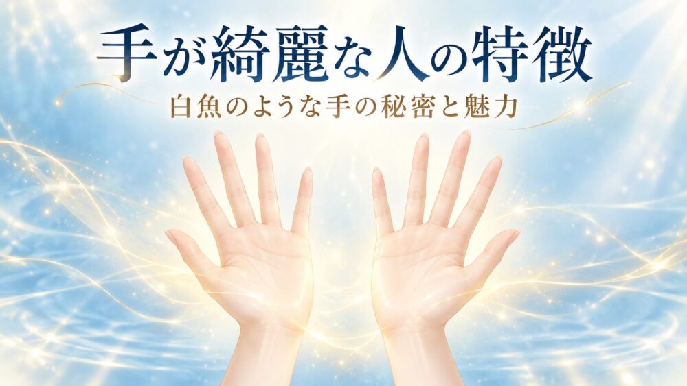 【手が綺麗な人のスピリチュアルな特徴】白魚のような手や手にパワーがある人の秘密!男女別の性格・遺伝子と惹かれる男性心理