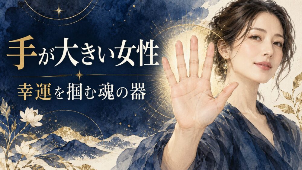 【手が大きい女性のスピリチュアルな意味】幸運を掴む器と魂のサイン!基準・男性心理や手相・コンプレックス解消法まで徹底解説