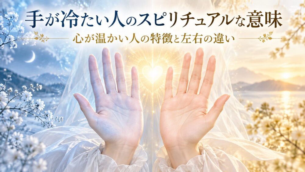 【手が冷たい人のスピリチュアルな意味】心が温かいと言われる理由と霊的サイン！特徴・心理や左右別の違いまで徹底解説