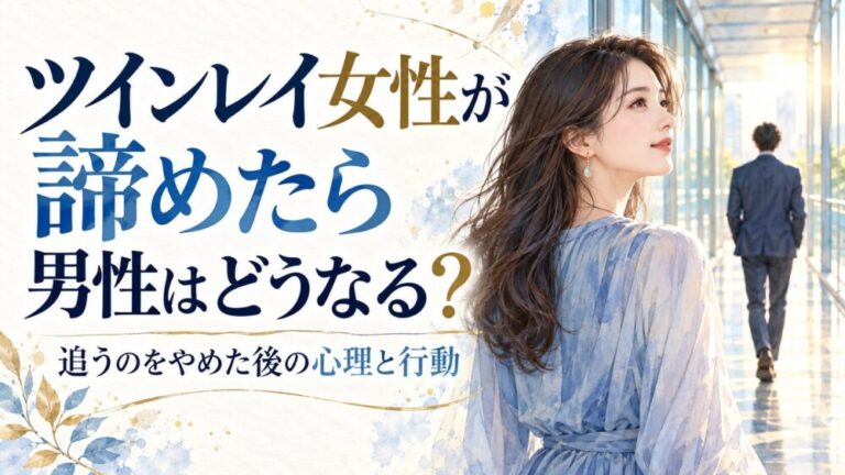 ツインレイ女性が諦めたら男性はどうなる?追うのをやめた後の心理と行動